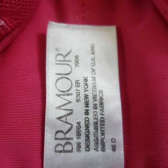 Bramour Glamorise Women's Full Figure Plus Size Underwire Front Close Racerback - Picture 6 of 6